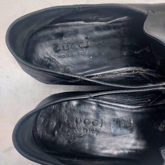 Gucci MENS Brixton Black Horsebit Loafer Shoe - Picture 7 of 12